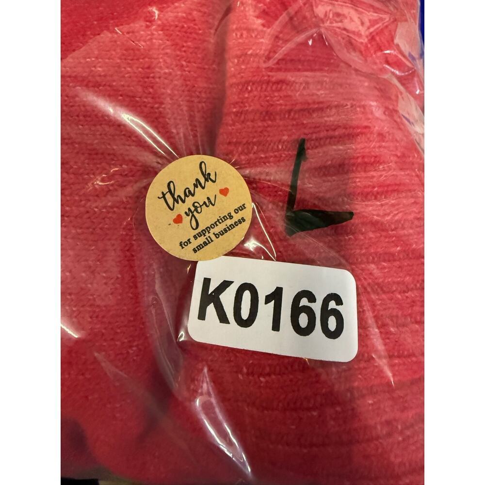 Abound Cropped Sweater Red Women's Size Large Soft Boxy Oversized Cozy Sweater - Picture 12 of 12